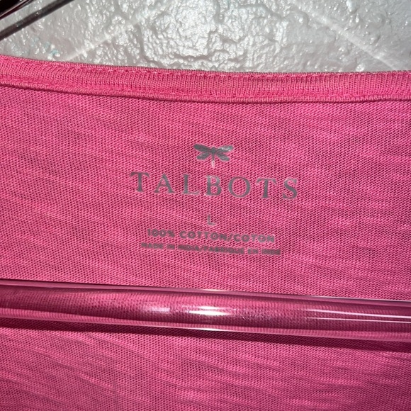 Pink Embroidered Talbots Tank Top - Picture 3 of 6